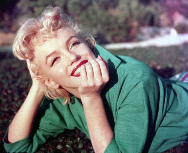 Marilyn Monroe Laying on the Grass