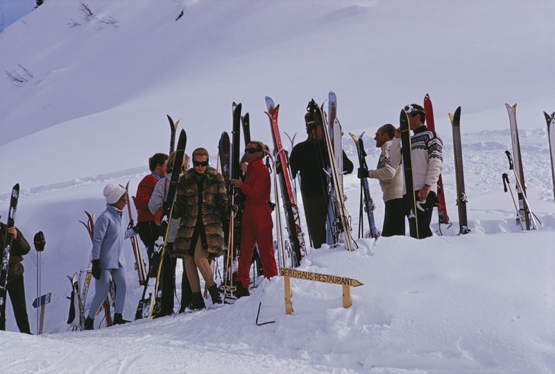 Skiers at Gstaad