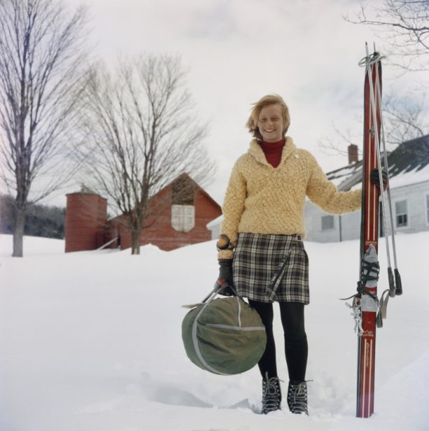 Skiing Waitress