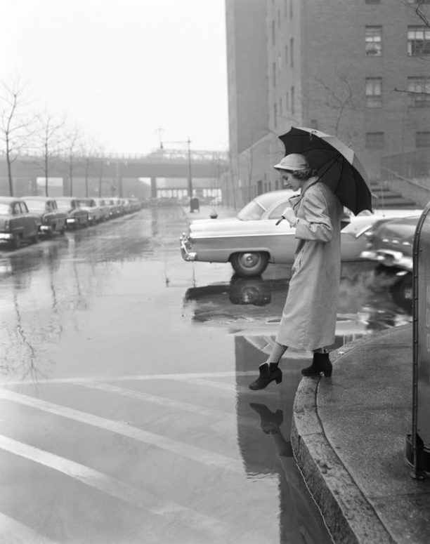 Woman in a Rain Coat