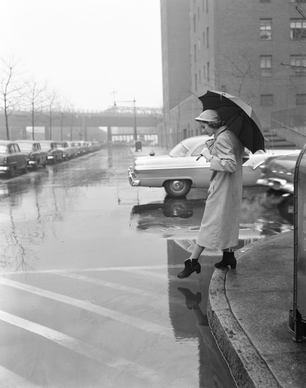 Woman in a Rain Coat