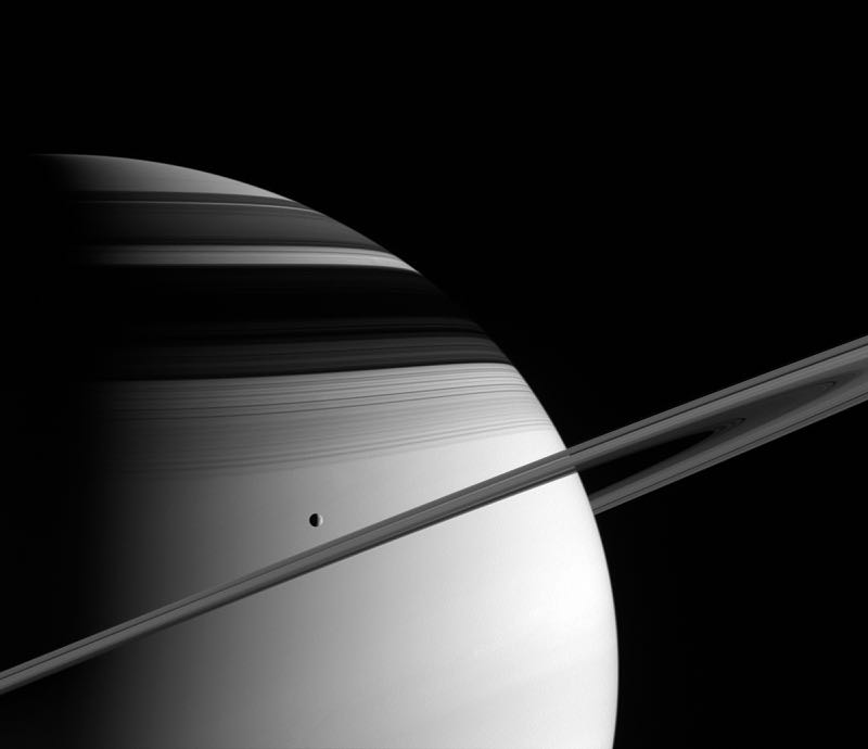 Saturn and Tethys