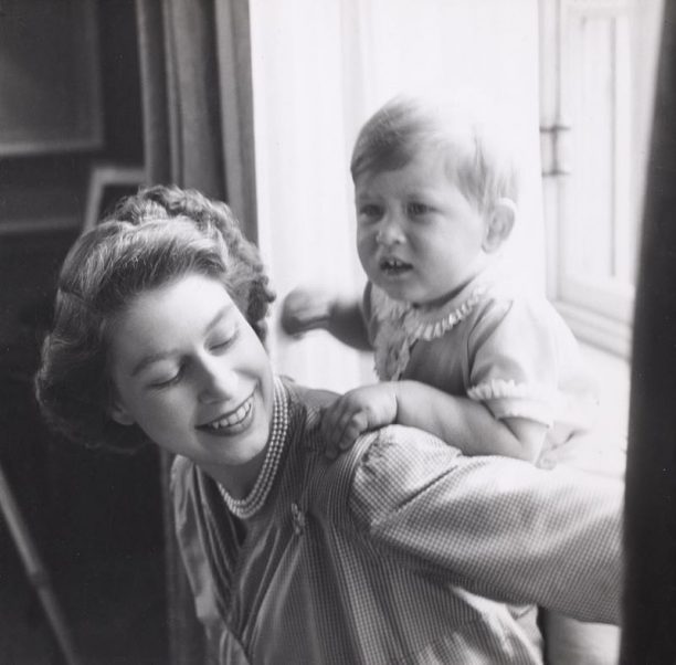 HRH Princess Elizabeth With HRH The Prince of Wales