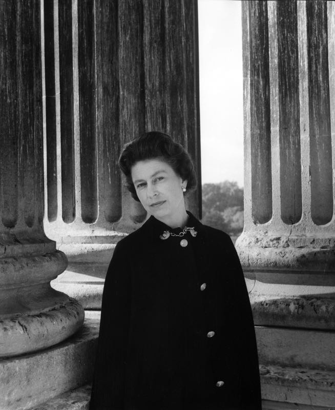 Queen Elizabeth II At Buckingham Palace