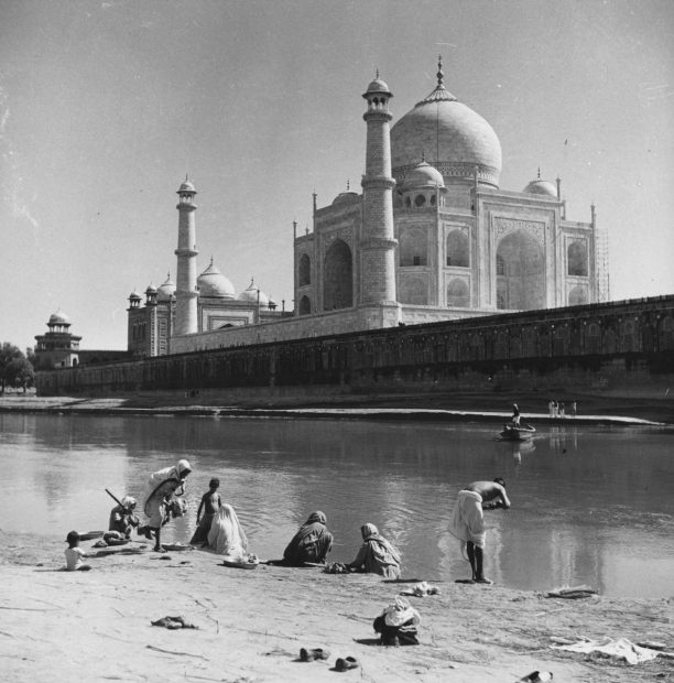 Bathing At Agra