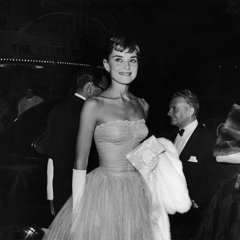 Hepburn At Premiere