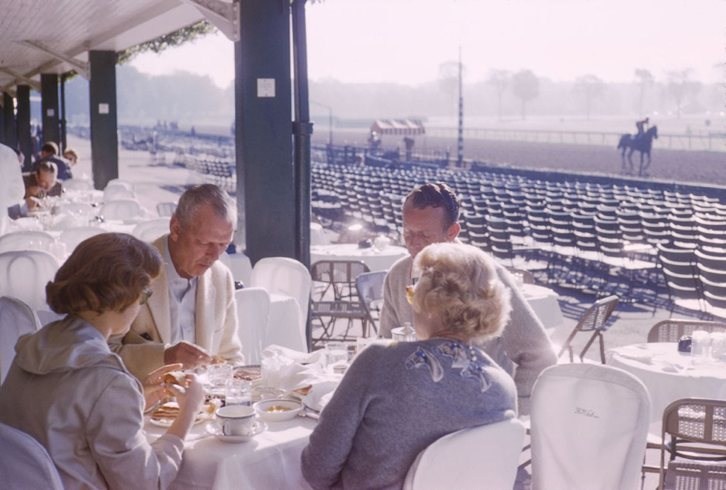 Racegoers At Saratago